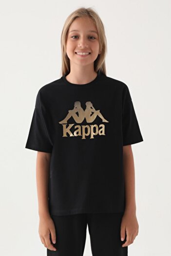 Kappa 7-16 Years Girl's T-Shirt -Black-