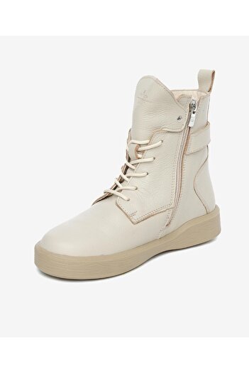 Greyder Kadın Ekru Hakiki Deri Sneaker Bot 4K2SB30900