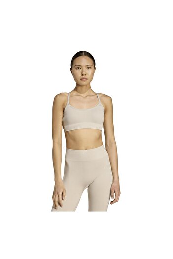 adidas JX3897-K Γυναικείο σουτιέν We Knıt Ls Bra B &amp; στιγμιότυπο Σ &amp; uuml;tl &amp; Καφές