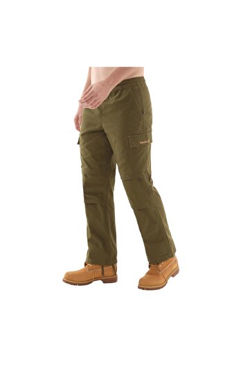 Timberland B0A6Hpk3021-R Washed Duck Canvas Cargo Pant Men's Trousers Green