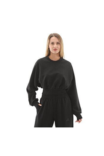adidas Jm3836-K W All Szn Sl Sw Women's Sweatshirt Black