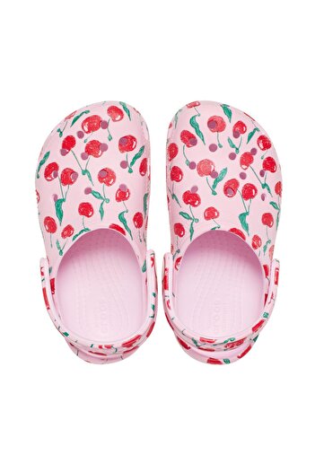 Crocs 211170-6ZW Classic Fructe Proaspete Clog T &amp; Ccedil;Papuci pentru copii roz