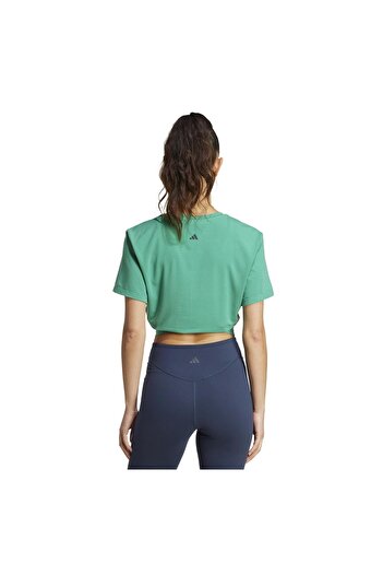 adidas Jd4208-K Yoga Tee Women's T-Shirt Green