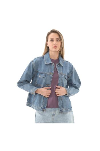 Timberland B0A67JQBQ81-R Timberland Archive Denim Jacket Kadın Ceket Mavi