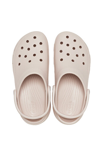 Crocs 206750 -6ur Classic Platform Clog W - Women's Cream Slippers