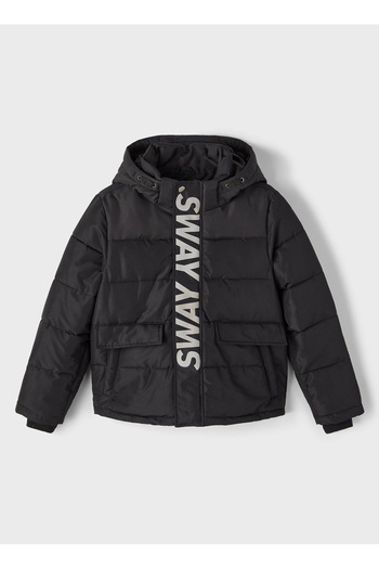 name ıt Black Boy's Coat Nkmmander Puffer Jacket
