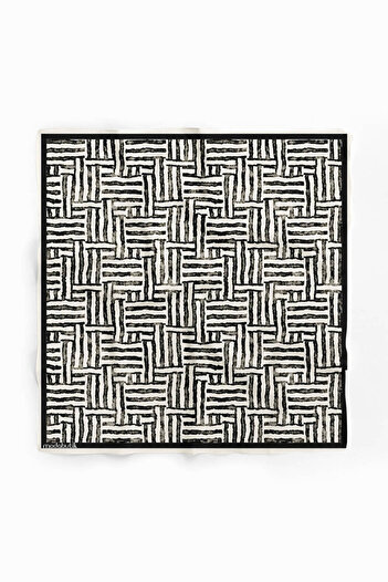 Modabutik F40 Black and White Patterned Bandana