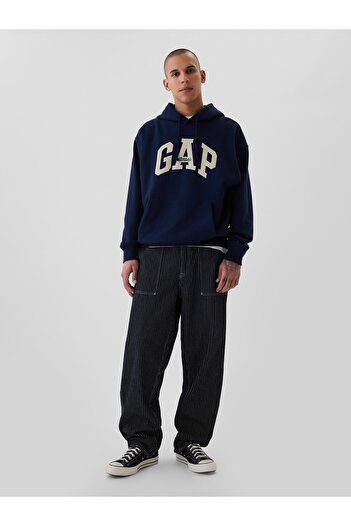 GAP Erkek Koyu Mavi Railroad Utility Baggy Jean Pantolon