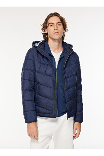 Guess Чоловічий темно-синій SUPER LIGHT PUFFA Mont - RECYCLED LIG