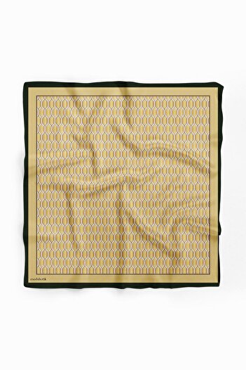 Modabutik Kadın Geometrik Desenli 50x50 Bandana HYL DG01605-22