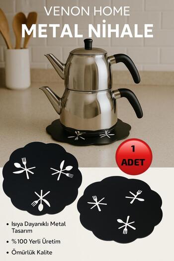 VENON Fork Spoon Knife Heat Resistant Metal Trivet – Kitchen & Teapot Coaster Kitchen Organization