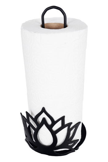 VENON Lotus Metal Paper Towel Holder,Roll Towel Holder,Napkin Holder Countertop Paper Towel Holder Upright Towel Tableware Table