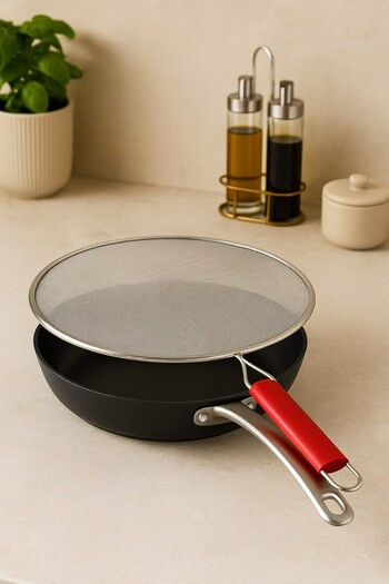 safestore Oil Splash-proof Lid Frying Wire Strainer 29cm