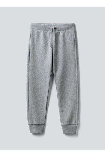 Benetton Düz Paça Gri Melanj Erkek Çocuk Eşofman Altı 3J68CF01P 501