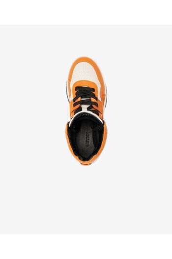 Greyder Kadın Beyaz Oranj Yeşili Hakiki Deri Sneaker Bot 3K2SB33020