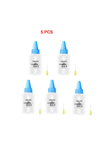 Choice TB2 Set 5pcs TB2 RL-054 Extruded Solvent Bottle with Needle 50ML Plastic Alcohol Empty Bottle Cle