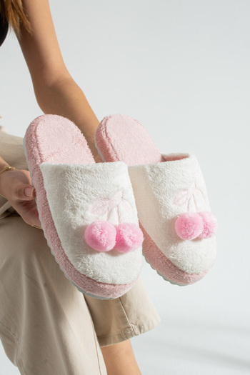 Moda Devrin Powder Cherry Winter Women's Slippers