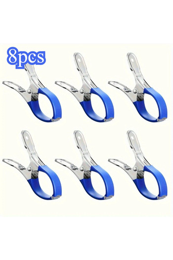 Choice 8pcs Heavy-Duty Windproof Laundry Clips - For Drying Clothes in Autumn, Winter & Harsh Weather - Rel