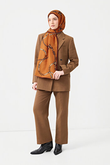 Qef Cotton Twill Şal Linkage Orange