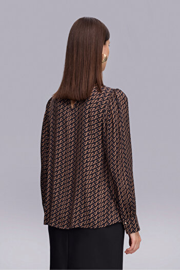 Naramaxx 2343 BLUZ MONOGRAM DESEN