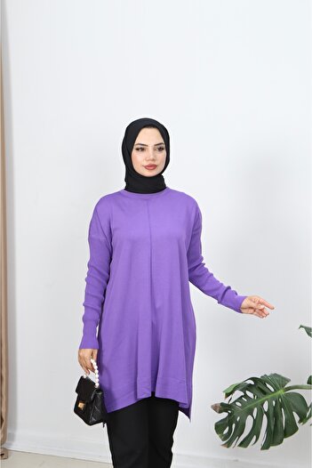 NİSUM MODA Kolları Fitilli Merserize Tunik