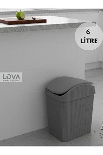 Lova Deco Maxi Mutfak Banyo Tezgah Üstü Çöp Kovası 6'lt