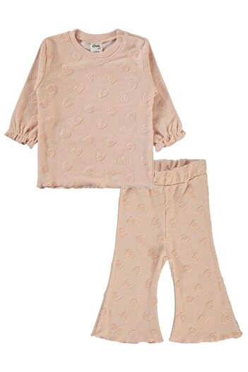 Civil Baby Kalp Jacquard 6-18 Months Set - Powder 6-9 Months
