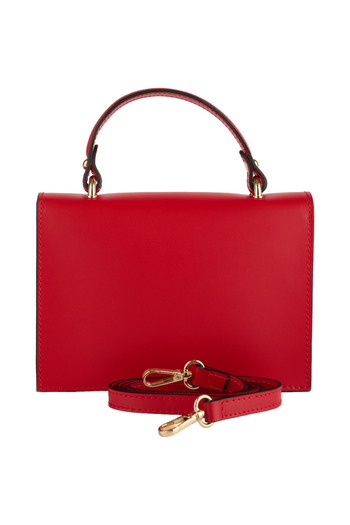 AZZURA Grace bag, made of 100% natural red leather