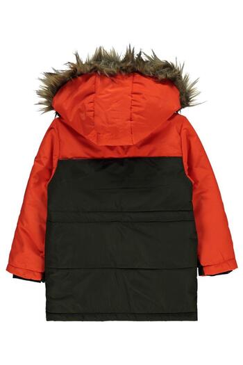 Civil Boys Ax Labelled Coat with Cap Pocket 10-13 Years Old - Khaki12-13 Years Old
