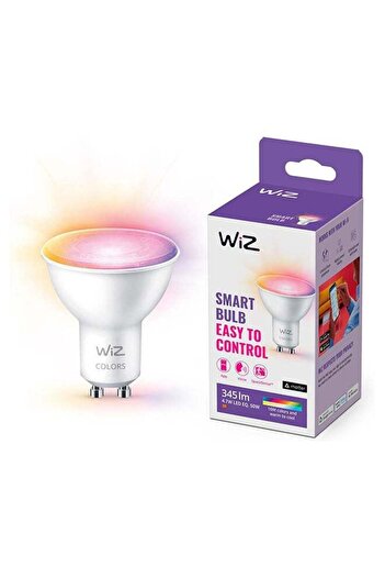 Wiz Smart LED Bulb, Wi-Fi And Bluetooth Connected,50W Colour and White Light, RGB, Works With Alexa