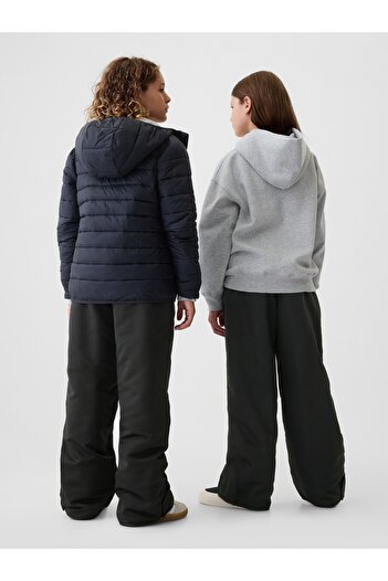 GAP Erkek Çocuk Siyah Cozy Fleece Astarlı Kar Pantolonu