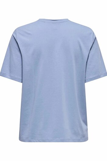 ONLY Women's Purple Onlmoody Life S/S Word Top Box Jrs T-Shirt 15343277-Tempest