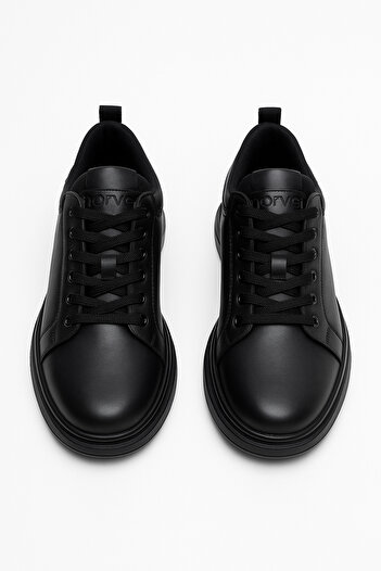 Morven Men's Black Seasonal Casual Leather Shoes