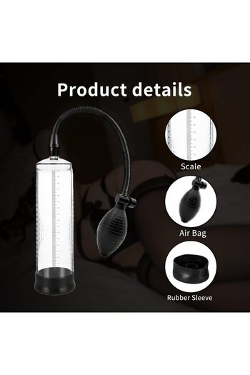 fulina Stretching Trainer,Manual Vacuum Extend Pump Toys,Suitable For Men,Black