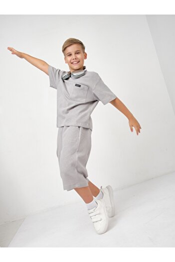 HN HNT TEKSTİL Waffle Boy's Suit