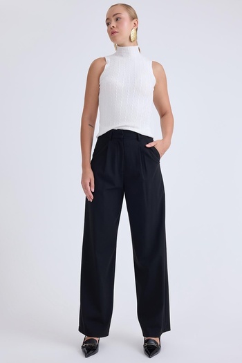 Vitrin High Waist Wide Leg Palazzo Pants
