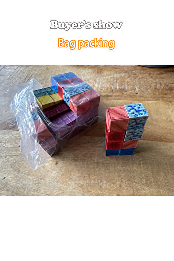 Choice1 60pcs Magnetic Building Blocks Montessori STEM Educational Sensory Toys for Mine World Kids Boys Gir