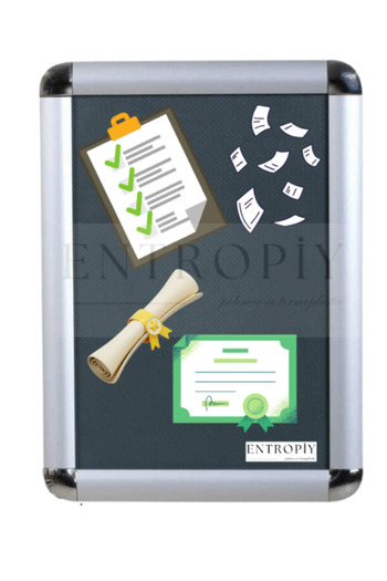 scientia 10 Pieces - 21X30 Document Frame with Open and Close Feature Wall Decoration - Workplace Office Factory School Home