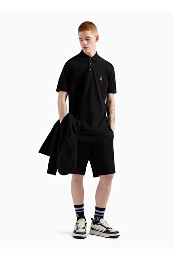 Armani Exchange Black Men's Polo T-Shirt Xm000367 Af13022 Uc001 Polo T-Shirt