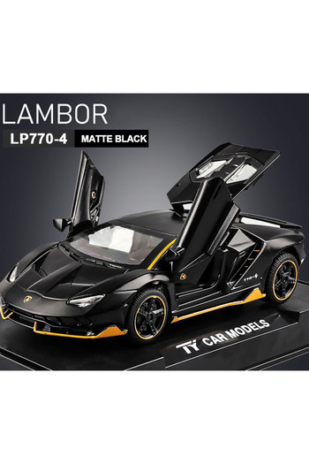 Choice1 Matte Black 1/32 Cars Toys Auto To Scale Lambor LP770 Diecast Model Cars Alloy Autos Toys Gift for B