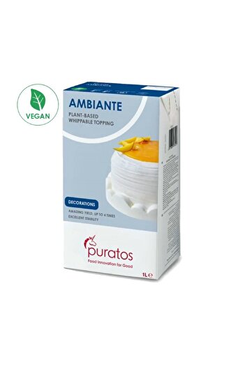 PURATOS Ambiante Topping Vegan Sıvı Krem Şanti 1 Litre