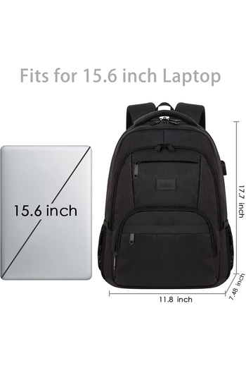 halber Rucsac Laptop, halber, Pro, MVP, 15.6 inch, Negru