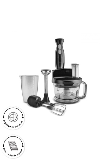 Karaca Food Processor Shiny Black 2000w