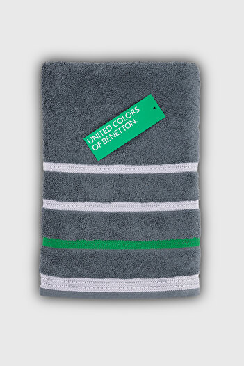 Benetton Home Bath Towel Hand Face Body Gray 100% Cotton 50X90 cm Hand Towel