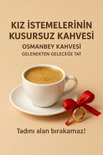 OSMAN BEY KAHVESİ 10 SANİYEDE HAZIR TÜRK KAHVESİ 20'lu paket- 20 adet kahve bardagı hediyedir. SÜTLÜ