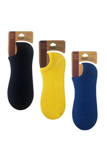darkzone Men's 3-Pack Sneaker Socks Dzncp3105