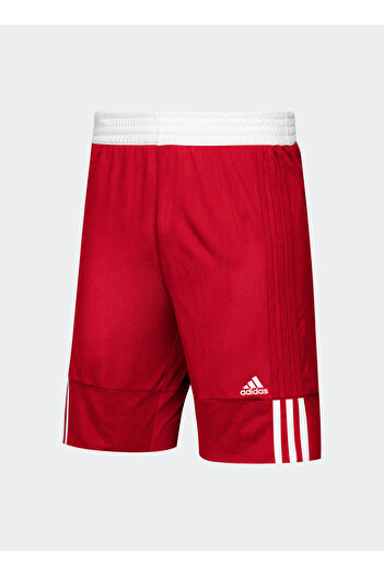 adidas Lastikli Bel Kırmızı - Beyaz Çocuk Şort DY6627 Y TMS REV SHORT