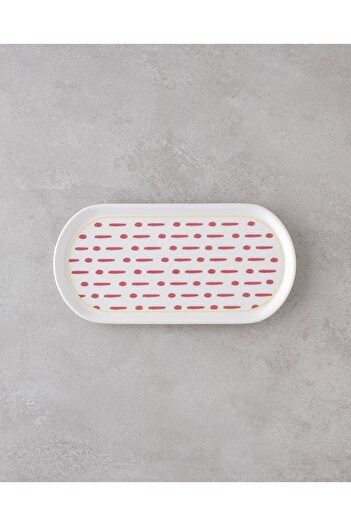 English Home Fusion Ceramic Boat Plate 27 cm Pink