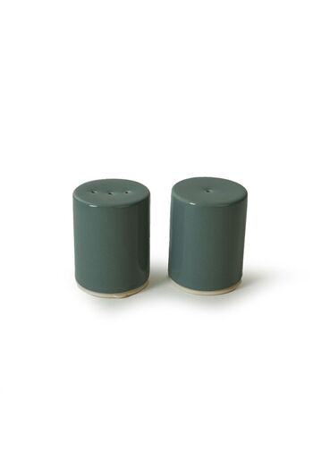 Keramika Green Stackable Salt / Pepper Shakers 6 Cm