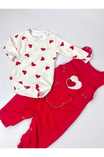 bebekyol Baby Girl Romper with Heart